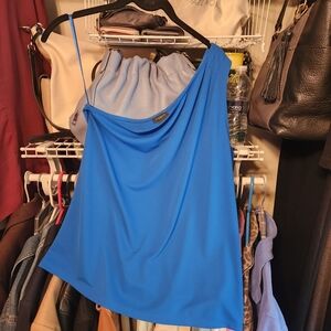 Ann Taylor one shoulder blouse